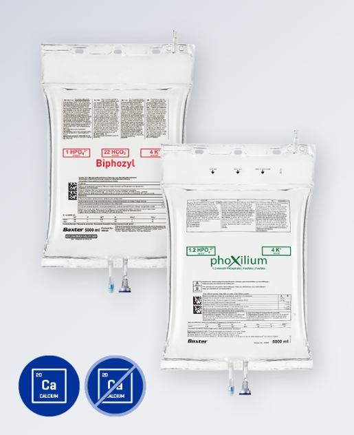 Biphozyl and Phoxilium Solution bags