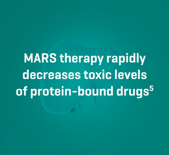 MARS therapy rapidly decreases toxic levels of protein-bound drugs