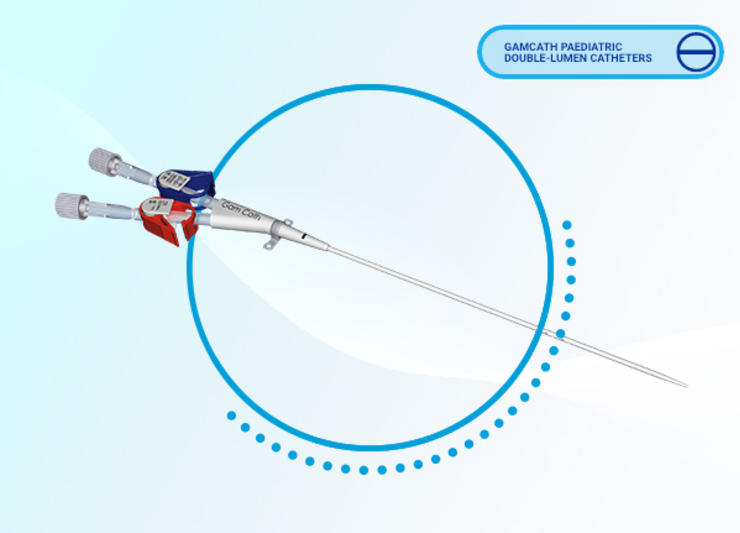 GamCath paediatric double lumen catheters