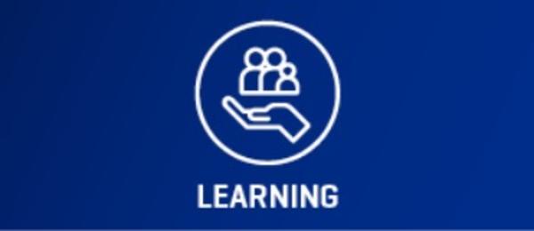 Learning icon (hand with people)